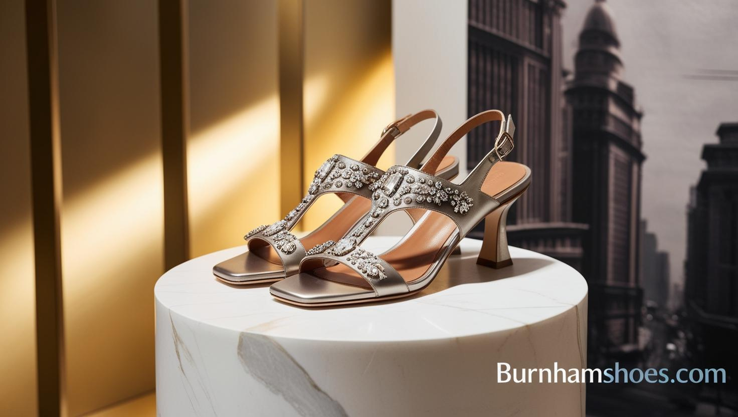 A sleek pair of designer toe loop sandals