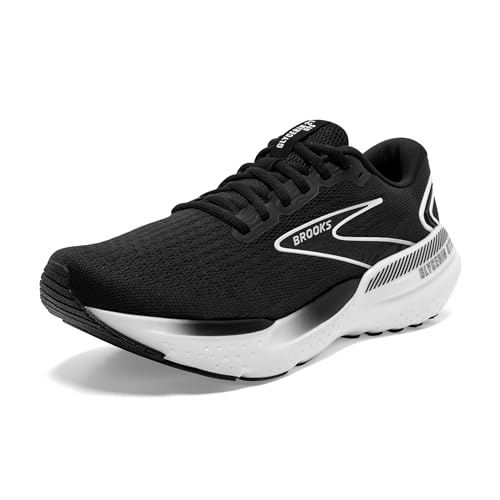 Brooks Women’s Glycerin GTS 21 Supportive Running Shoe - Black/Grey/White - 8.5 Wide