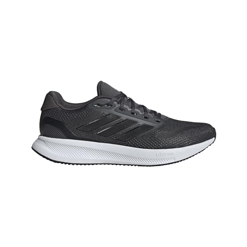 adidas Men's Run Falcon 5 Sneaker, Grey/Black/White, 13