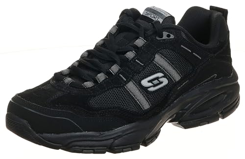 Skechers mens Vigor 2.0 Trait fashion sneakers, Black, 10 US