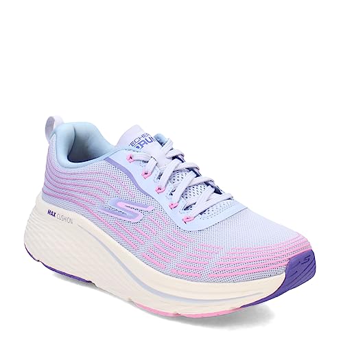 Skechers Women's Max Cushioning Elite 2.0 Sneaker, Light Blue/Pink, 8 Wide