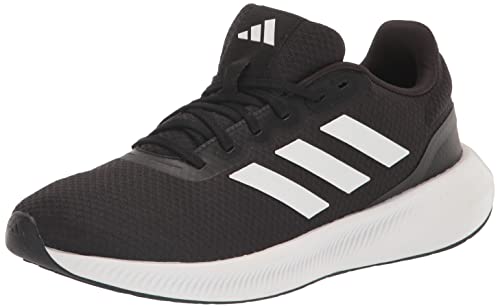 adidas Men's Run Falcon 3.0 Shoe, Black/White/Black, 11